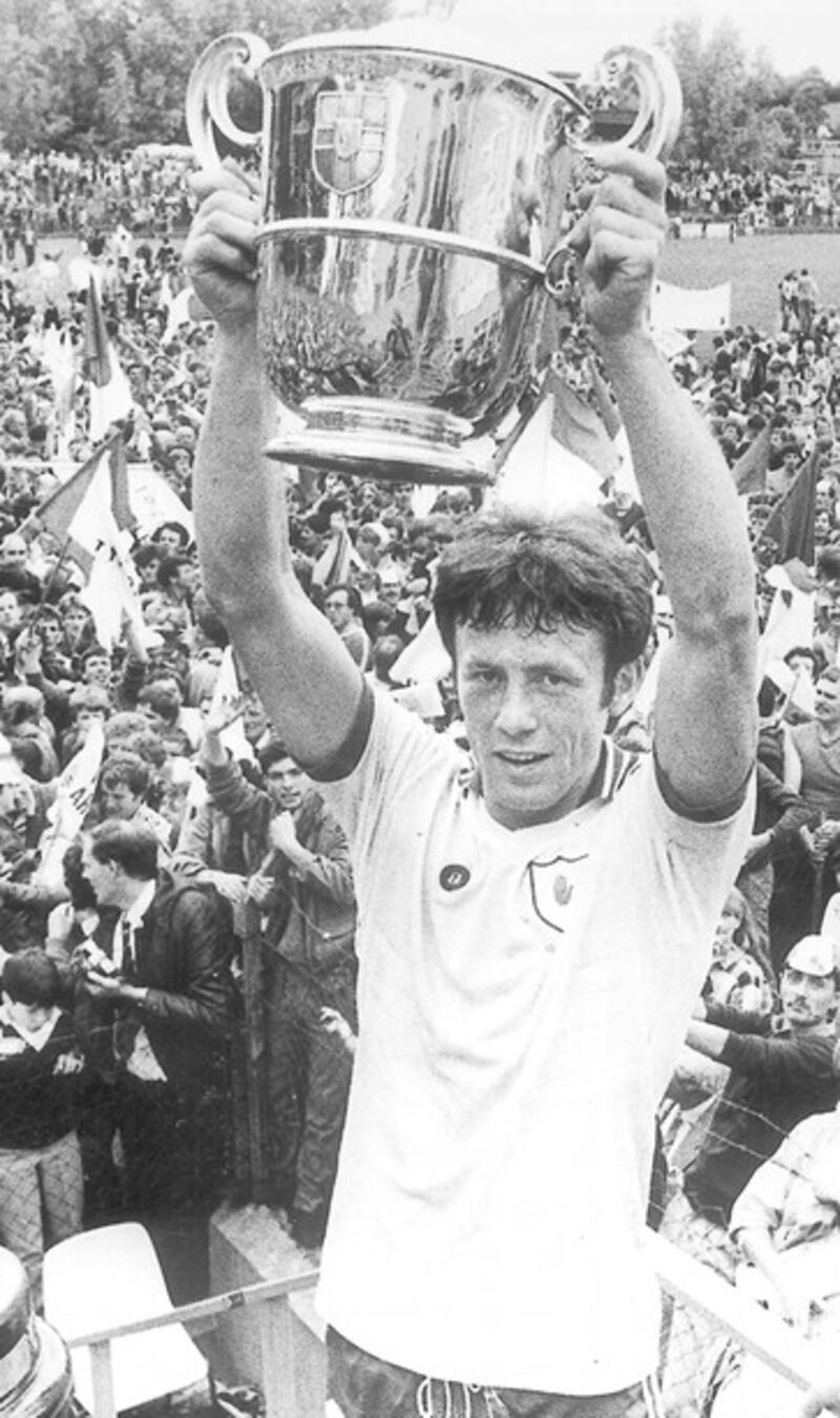 McKenna won three Ulster titles with Tyrone under Art McRory's management, two as captain of the team