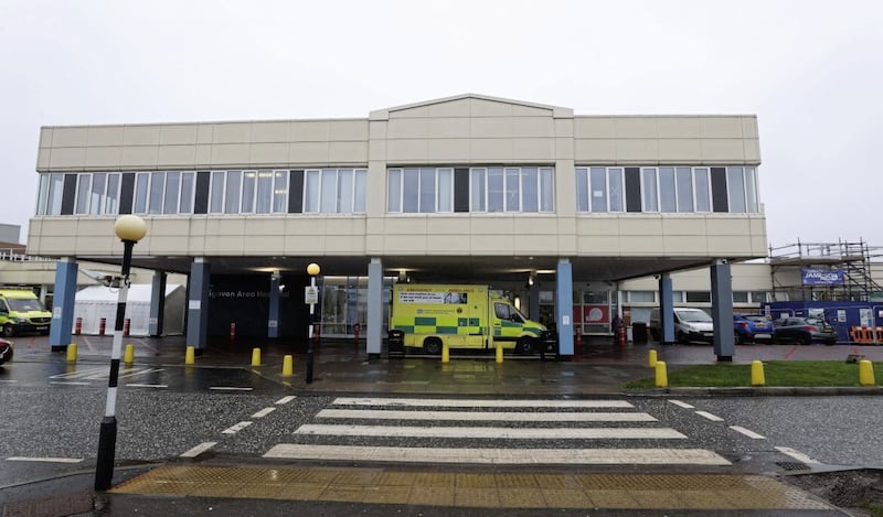  Craigavon Area Hospital will see body cameras worn by security staff in a bid to reduce violent incidents against workers. Picture by Liam McBurney/PA Wire 