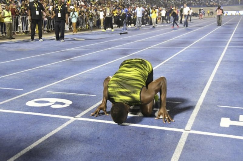 Usain Bolt races his last race in Jamaica