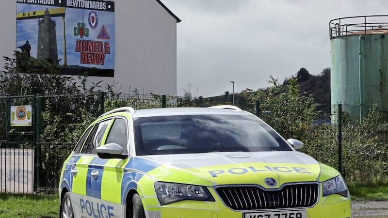 A PSNI vehicle at Weavers Grange in Newtownards. Picture by Mal McCann.