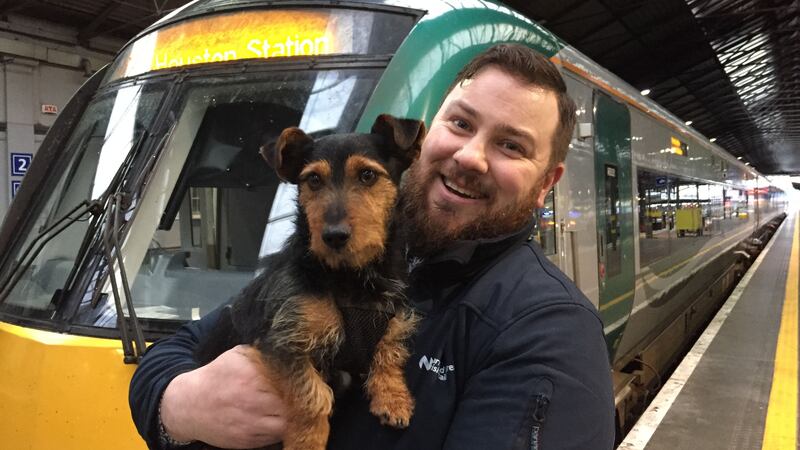 Social media users had dubbed the lost dog Hamish.