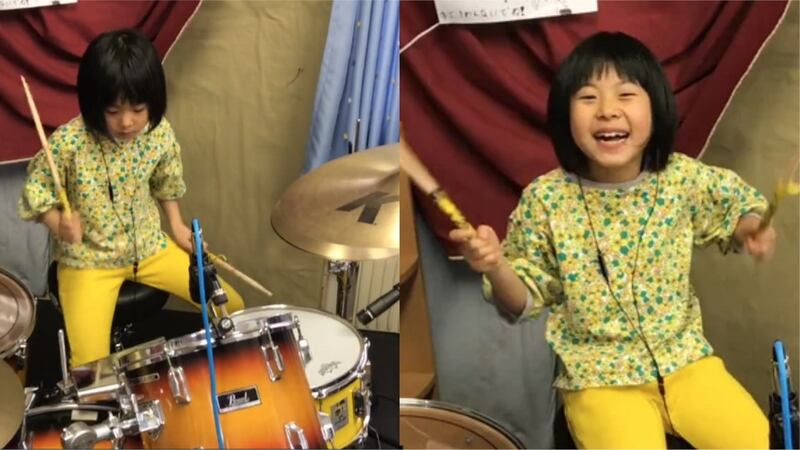 Yoyoka Soma entered the song into this year’s Hit Like A Girl percussion contest.