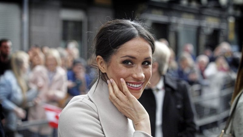 Megan Markle, pictured in Belfast on Friday, is a United Nations women&rsquo;s advocate. Picture by Matt Bohill 