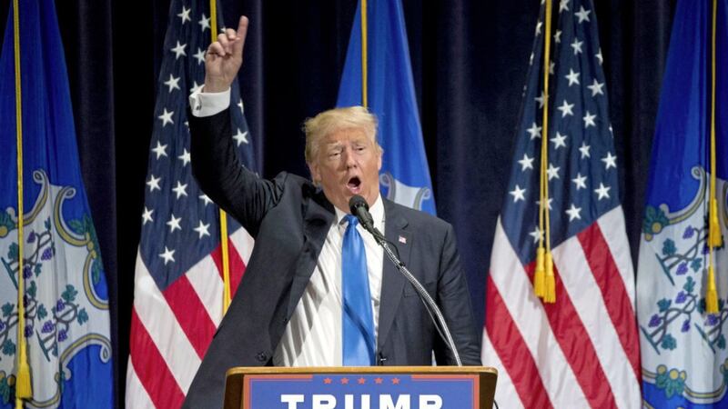 US president elect Donald Trump during the campaign 