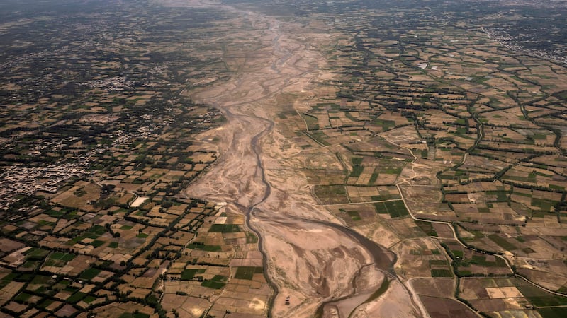 An aerial view of the outskirts of Herat (Rodrigo Abd/AP)