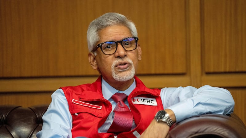 Jagan Chapagain, secretary-general of the International Federation of Red Cross and Red Crescent Societies (Hassan Ammar/AP/PA)