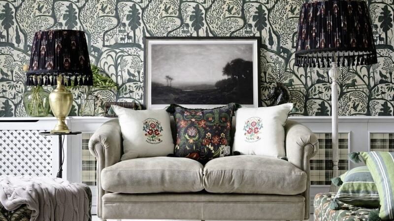 The Enchanted Woodland Wallpaper, Mind The Gap, other items from a selection/ part of room set, landscape 