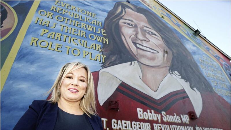 Sinn F&eacute;in&#39;s northern leader Michelle O&#39;Neill speaks to The Irish News. Picture by Hugh Russell 