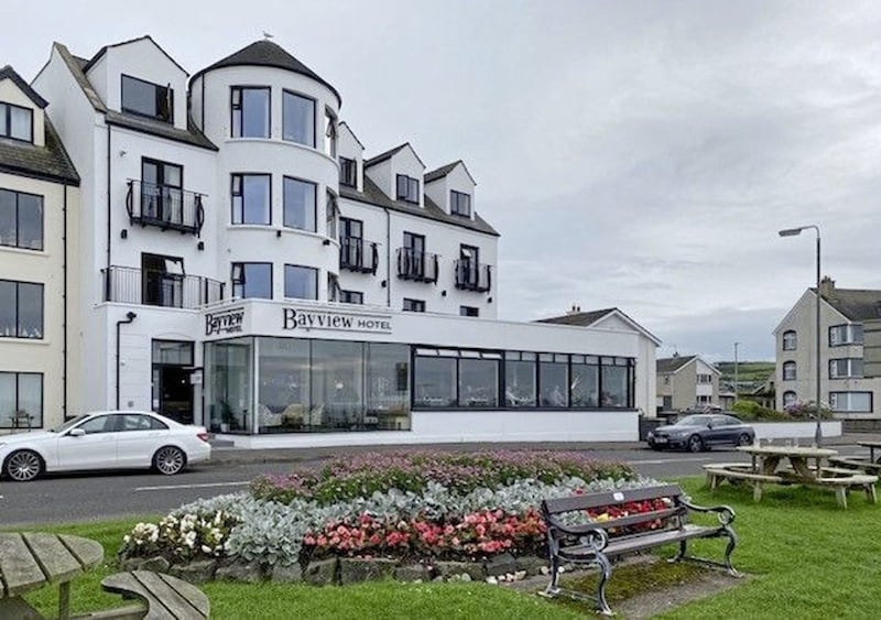 The four-star Bayview Hotel in Port Ballintrae 