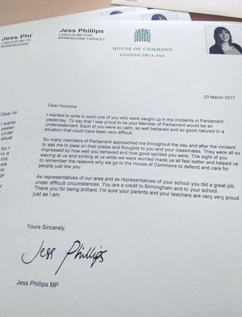 Jess Phillips letter