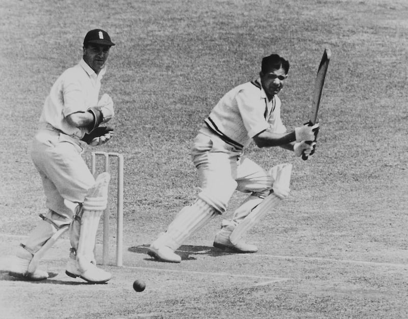 Mankad playing against England in 1952