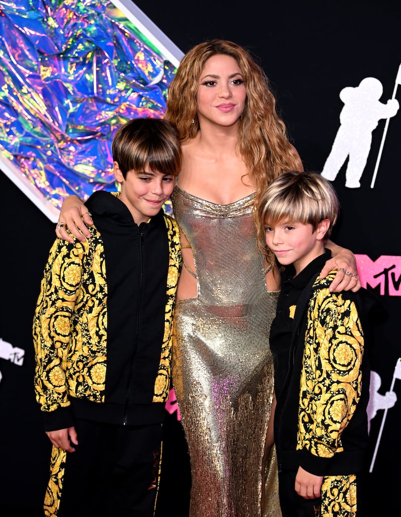 Shakira has two sons, Milan and Sasha