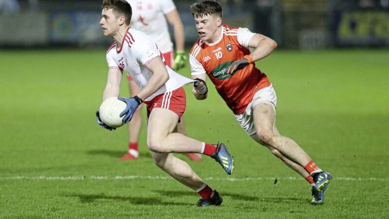 Tyrone defeated Armagh in a Dr McKenna Cup Section A game at the Athletic Grounds last week, before beating Down at the same venue last Sunday. Tomorrow night they take on Monaghan in the McKenna Cup final, again in Armagh. Picture by Declan Roughan 