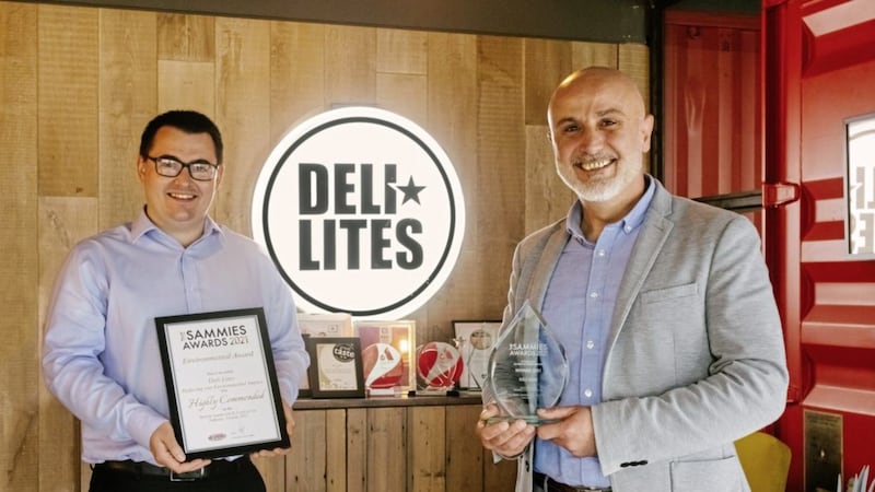 Deli Lites technical manager Cathal McDonnell (left) and manufacturing manager Ricky Hanbay 