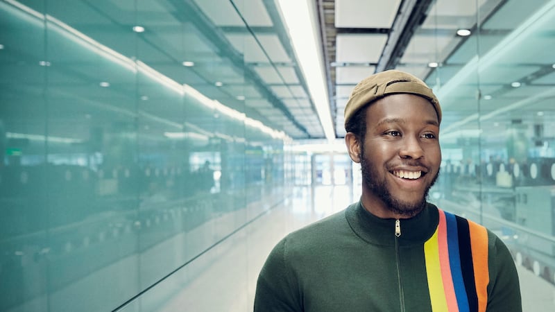 Femi spent time in Heathrow to get inspiration for his latest work.