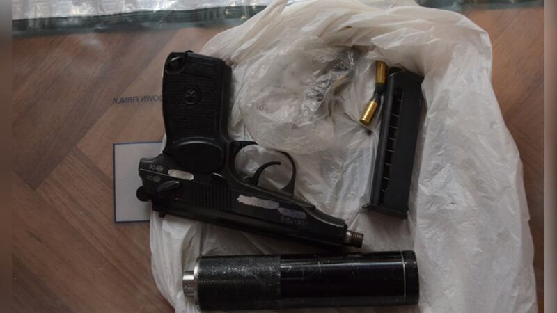In July west Belfast man Kevin Nolan was jailed for seven years after admitting storing weapons, ammunition and Semtex for dissident republicans. Picture supplied by the PSNI