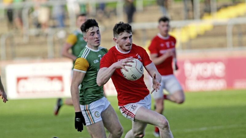 Dungannon&#39;s Conall Devlin is one of seven new faces in the Tyrone U20 panel. Picture Seamus Loughran. 