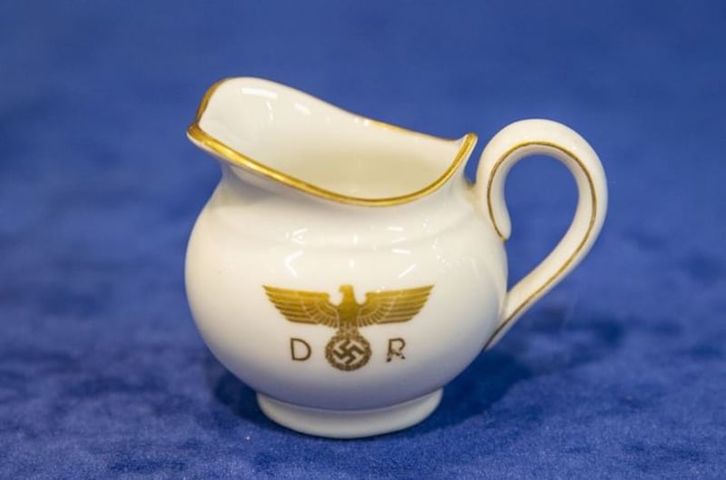 &nbsp;Deutsches Reich creamer that belonged to Joseph Goebbels, one of the lots for sale at Bloomfield Auctions in east Belfast next week.