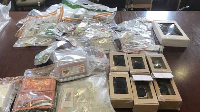 A range of illegal drugs and electronic devices were seized during the cross border searches.  