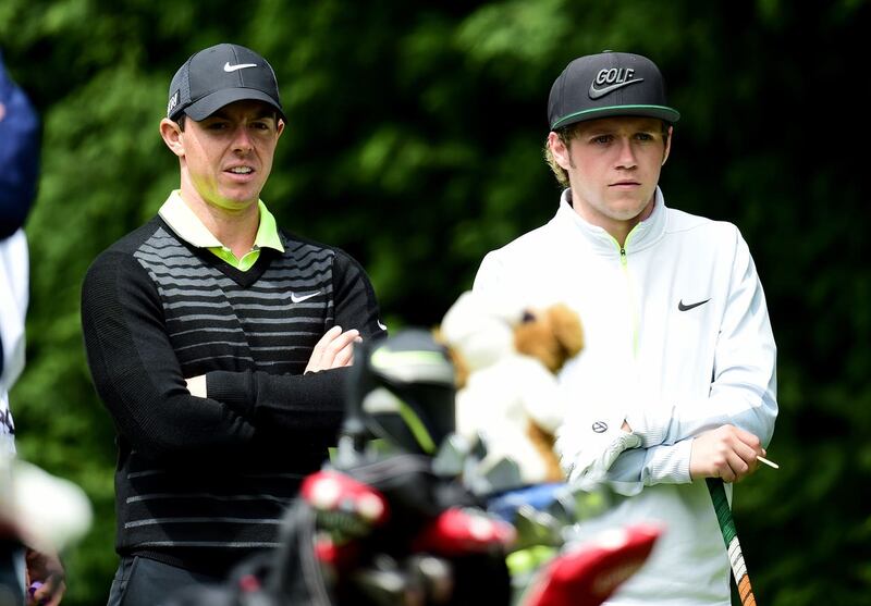 Rory McIlroy and Niall Horan in 2015