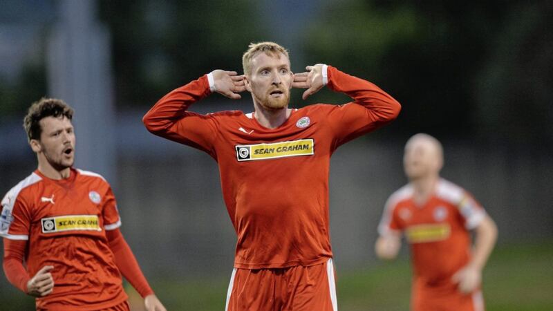 Cliftonville captain Chris Curran is confident his side can come through a hectic Christmas period still in the frame at the top of the table. Picture by Pacemaker 