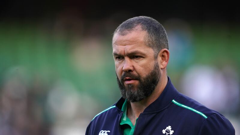 Ireland head coach Andy Farrell had to contend with a late injury to Cian Healy, as Jacob Stockdale and Tom Stewart are among those to lose out.(Brian Lawless/PA)