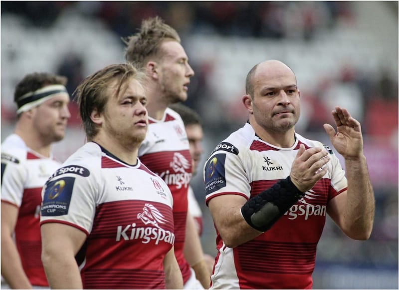 Ulster Rory Best at the end of the game with Clermont&nbsp;