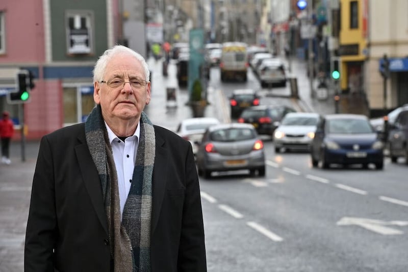 Omagh bomb campaigner Michael Gallagher in Omagh on the day an inquiry into the bombing was announced in February. Picture by Oliver McVeigh (PA)