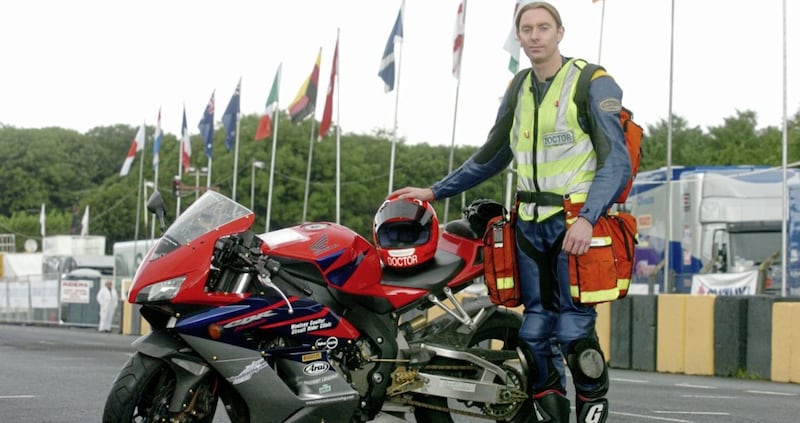 Dr John Hinds, who campaigned for the air ambulance, was killed in a motorbike crash in 2015. Picture by Pacemaker 