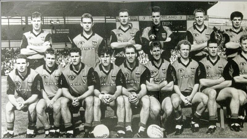 Barry Breen (back row, second from right) with the Down 1991 team that would go on to win the All-Ireland title 