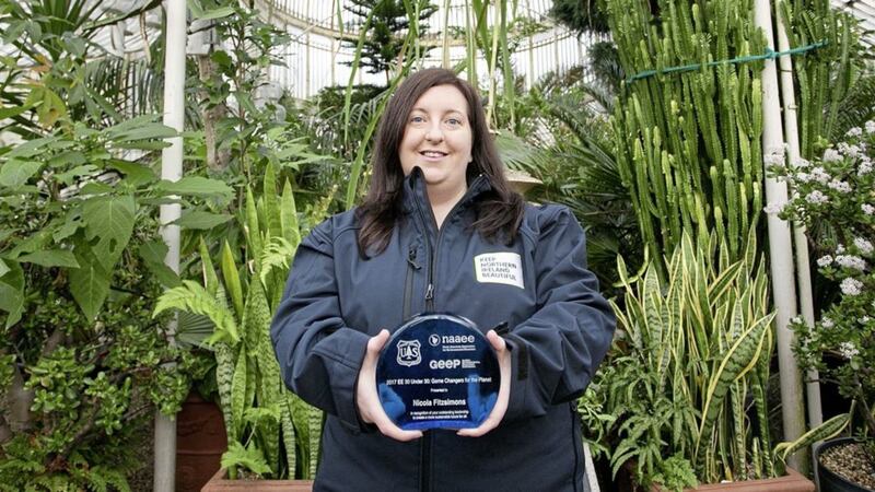 Nicola Fitzsimons from Downpatrick has been recognised for her work in helping to protect the environment 