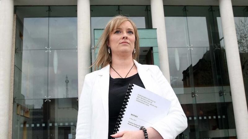M&Atilde;&iexcl;ir&Atilde;&shy;a Cahill pictured after the Public Prosecution Service was strongly criticised for the way it handled her allegations of rape and an IRA cover-up Picture Bill Smyth. 
