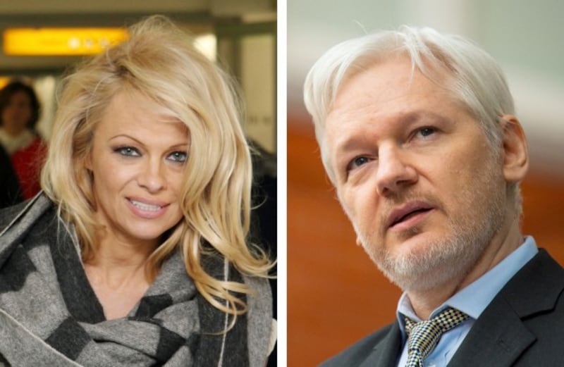 Is Pamela Anderson dating Julian Assange (Steve Parsons/PA)