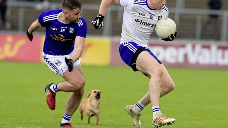 Cavan dogged Monaghan's every step and deservedly defeated them on Saturday night in Kingspan Breffni in the Ulster SFC quarter-final.<br /> Picture by Philip Walsh