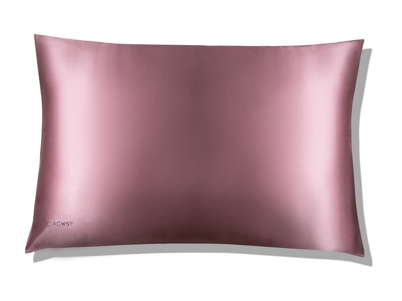 Drowsy Damask Rose Standard Sized Silk Pillowcase
