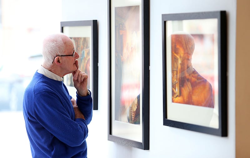 The launch of Andy Whitson's exhibition The Art of Dreams in the Cult&uacute;rlann on the Falls Road. Picture Mal McCann&nbsp;