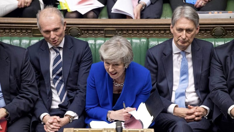 Prime Minister Theresa May during Prime Minister&#39;s Questions in the House of Commons, London on Wednesday. Picture by Mark Duffy, UK Parliament, Press Association 