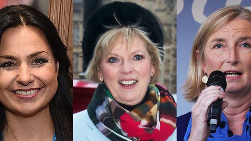 Conservative MPs Heidi Allen (far left), Anna Soubry (centre) and Sarah Wollaston who have resigned from the Conservative Party and joined the Independent Group. Pictures&nbsp;by PA Wire