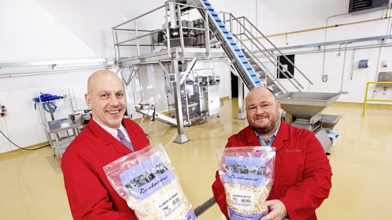 Philip Johnston (right), director of operation at Buchanans, with John Hood, director of food and drink at Invest NI 
