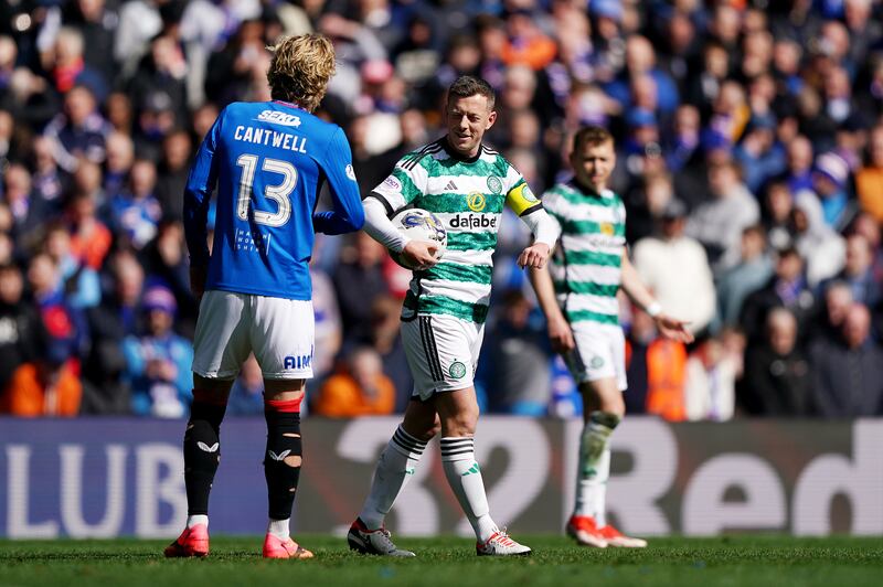 McGregor and Todd Cantwell clashed at Ibrox
