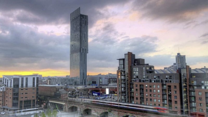 The Beetham Tower in Manchester city centre, which is the tallest building in the UK outside London 