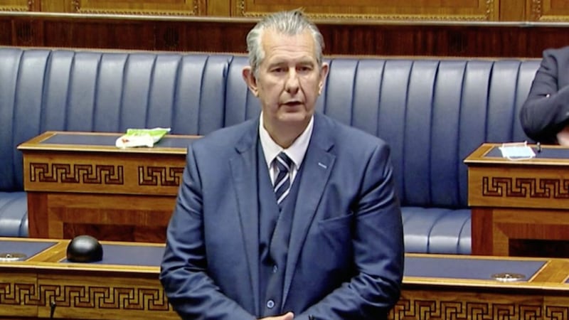 Edwin Poots warned that a refusal to nominate a Stormont deputy first minister could put peace at risk 