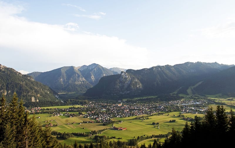 A view of Oberammergau from the Aufacker mountain. Picture by Florian Wagner.&nbsp;