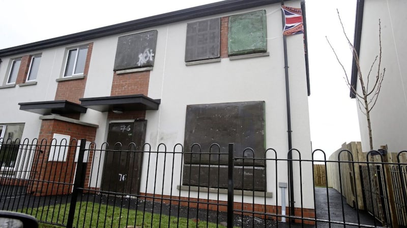 Homes were targeted in Tyndale Gardens in the Ballysillan area of north Belfast last month. Picture by Mal McCann 