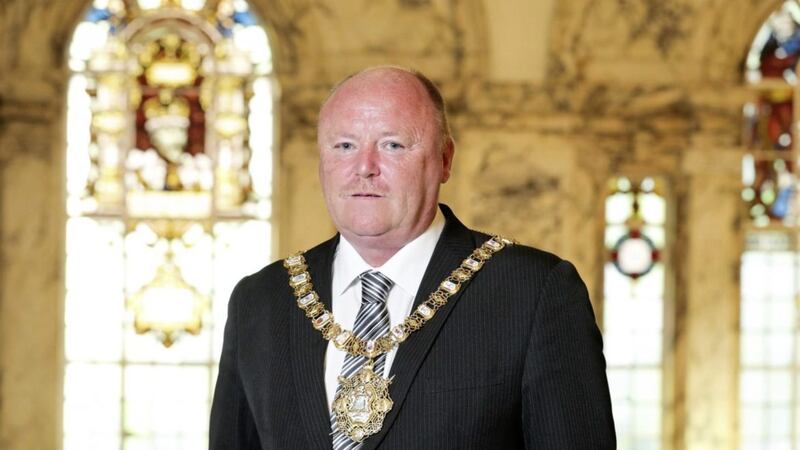DUP Belfast lord mayor Frank McCCoubrey 