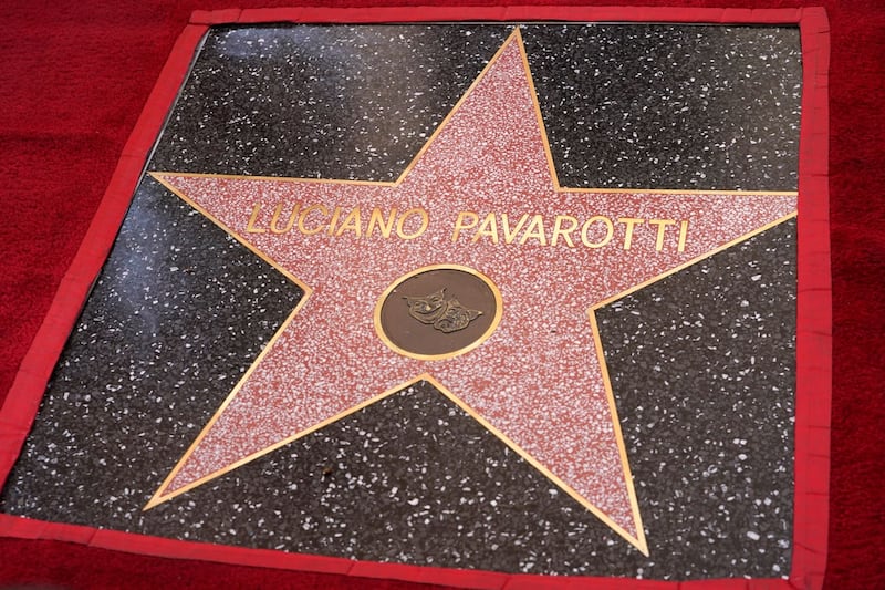 Luciano Pavarotti Honored Posthumously with a Star on the Hollywood Walk of Fame