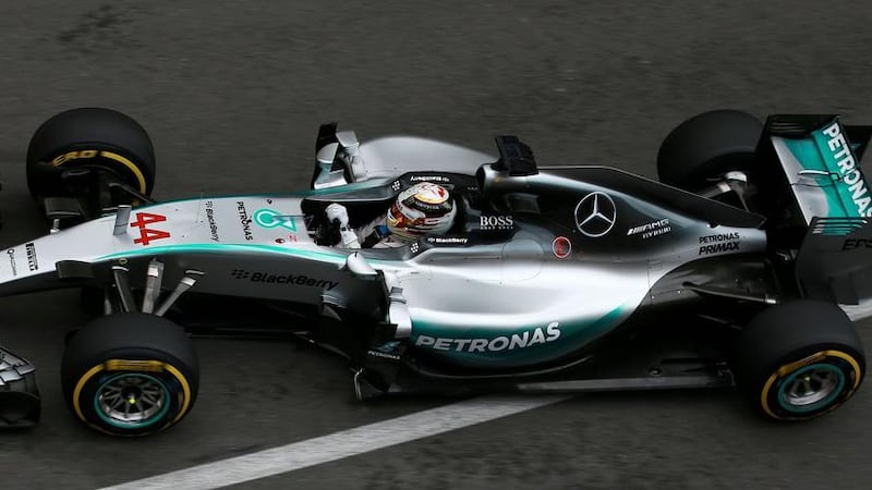 Mercedes&#39; Lewis Hamilton during practice at the Circuit de Monaco in Monte Carlo on Thursday Picture: PA 