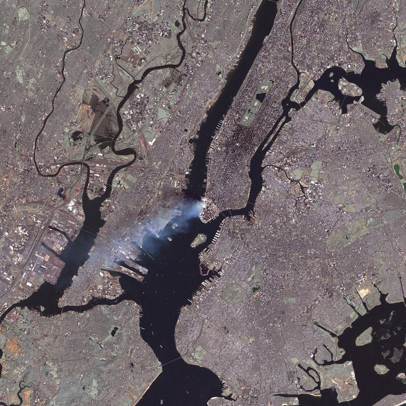 9/11 satellite image.