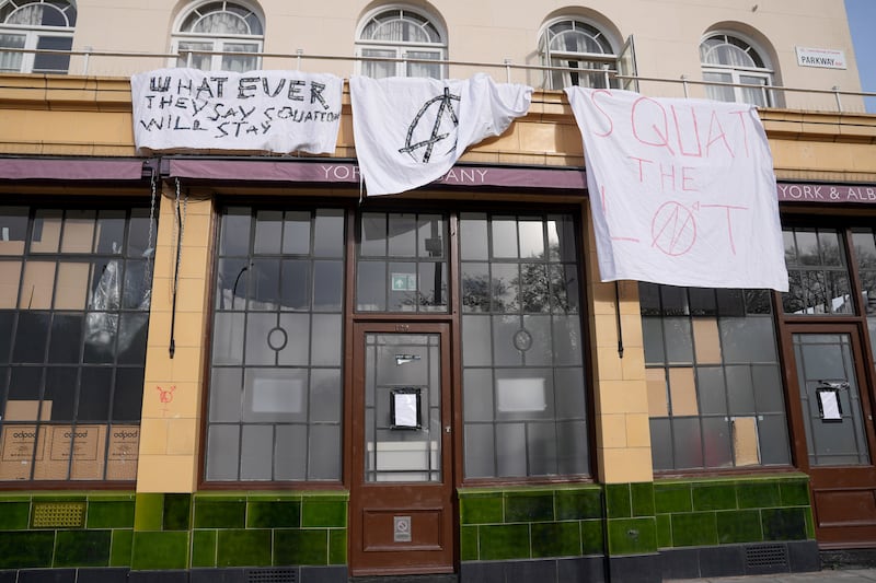 The squatter group ran a cafe out of a Gordon Ramsay pub last week