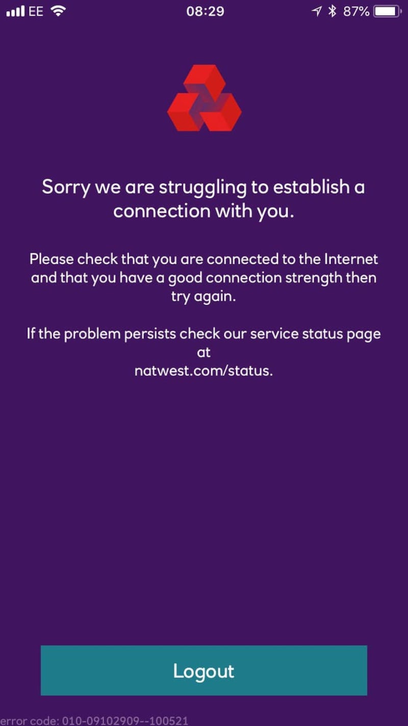 NatWest banking problems